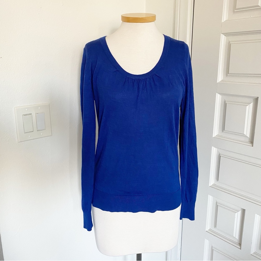 The Limited Blue Sweater Long Sleeve Scoop Neck Size Large